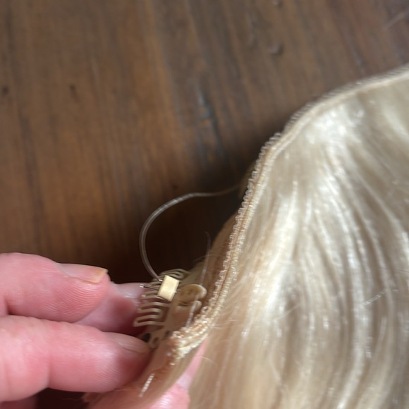 16 inch real human hair blonde extension halo - Picture 12 of 12